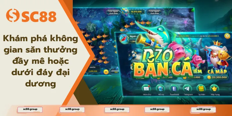 Khám phá không gian săn thưởng đầy mê hoặc dưới đáy đại dương